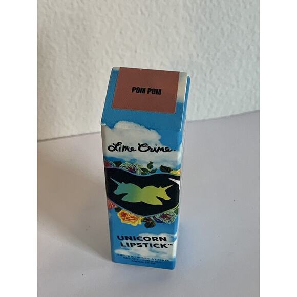 Lime Crime Unicorn Lipstick Pom Pom NEW **DISCONTINUED** NIB Rare Apricot Beige - Picture 2 of 5